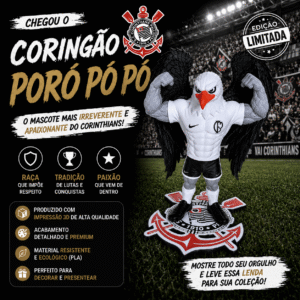 Mascote Corinthians Poró pó pó 25cm