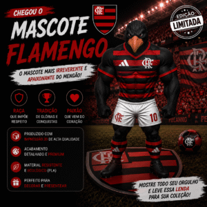 Mascote Flamengo Rubro e Negro